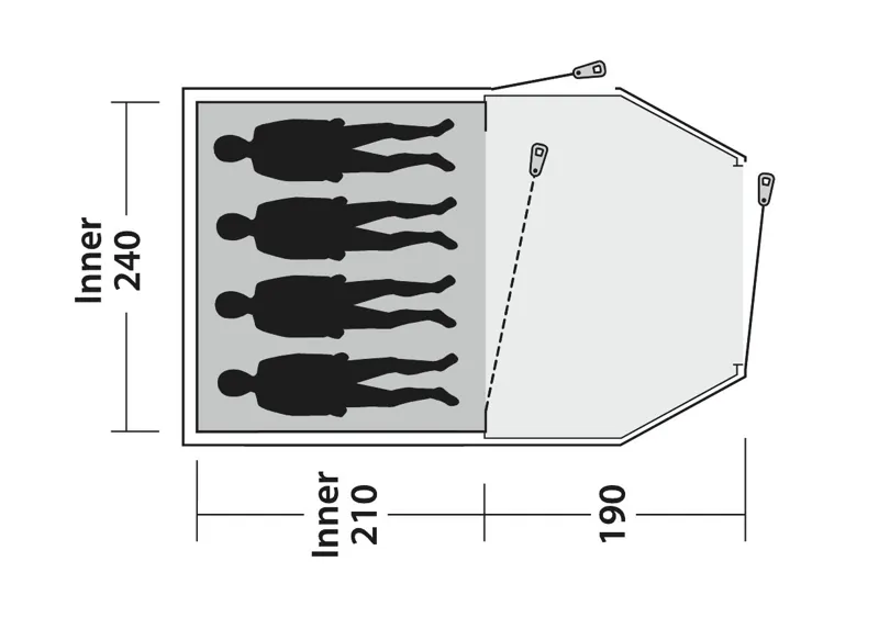 Outwell Earth 4 Tent - 2021 Model-4